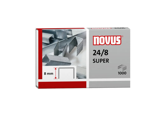 Novus - 24/8 SUPER Paquete de grapas 1000 grapas