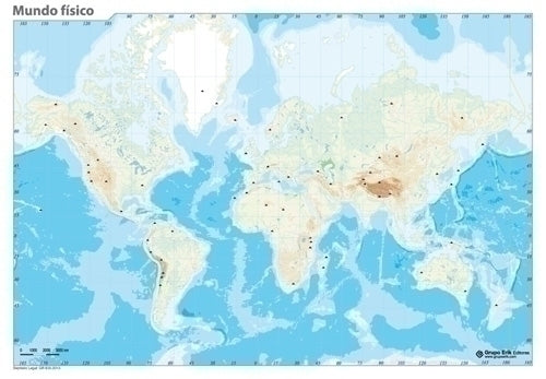 Grupo Erik - MAPA MUDO ERIK COLOR FISICO MUNDO - Pack de 50 unidades