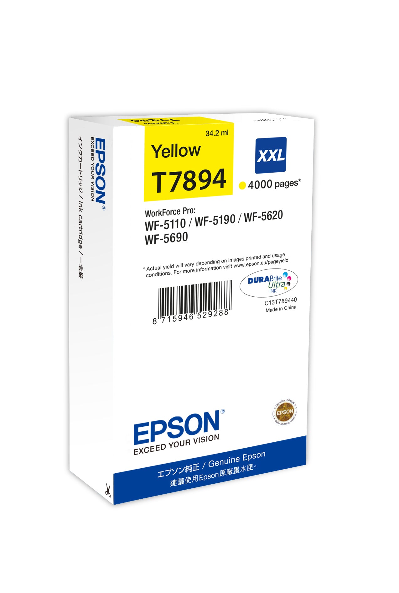 Epson Cartucho T789440 amarillo XXL