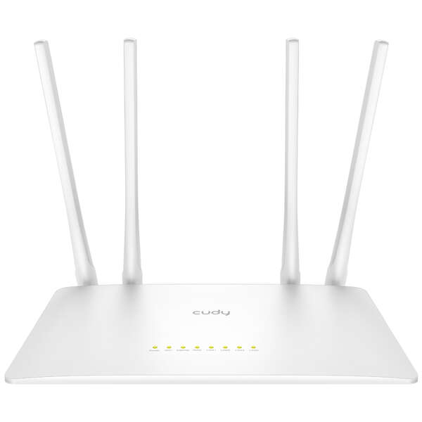 Cudy - WR1200 router inalámbrico Ethernet rápido Doble banda (2 4 GHz / 5 GHz) Blanco