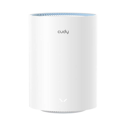 Cudy M1200 Sistema WiFi Mesh AC1200 Dual Band - 867Mbps en 5GHz, 300Mbps en 2,4GHz - 1x Puerto LAN 10/100Mbps, 1x Puerto WAN 10/100Mbps - 2 Antenas Internas 1 pieza(s)