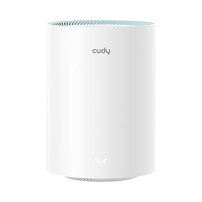 Cudy M1300 Sistema WiFi Mesh AC1200 Dual Band - 867Mbps en 5GHz, 300Mbps en 2,4GHz - 1x Puerto LAN 1000/100/10Mbps, 1x Puerto WAN 1000/100/10Mbps - 2 Antenas Internas 1 pieza(s)