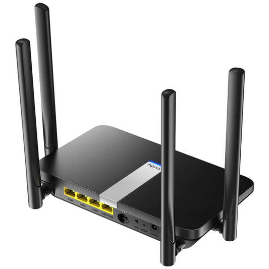 Cudy LT500 Router WiFi AC1200 4G LTE Doble Banda - 1x Puerto Wan 10/100Mbps y 3x Puertos Lan 10/100Mbps - 4 Antenas Externas 1 pieza(s)