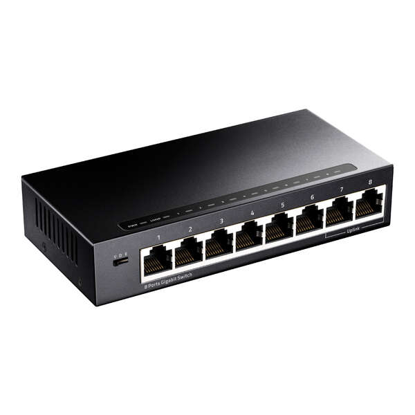 Cudy - GS108 switch Gigabit Ethernet (10/100/1000) Negro