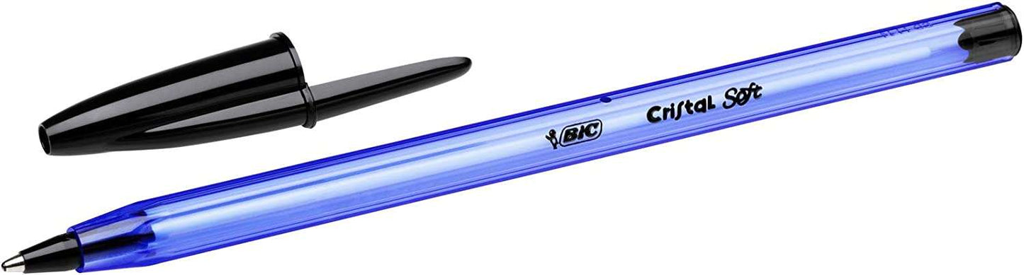 BIC - Cristal Soft Negro Bolígrafo Medio 50 pieza(s)