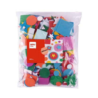 Apli Kids Bolsa de 500 Formas de Goma EVA - Formas, Tamaños y Colores Surtidos 1 pieza(s)