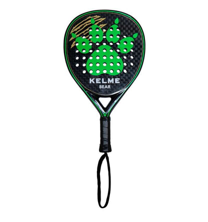 Kelme Bear Pala de Padel - Forma Lagrima - Marco y Cara 100% Carbono - Cara en 3D - Nucleo Black Eva Soft Ultra - Diseño Brillo 1 pieza(s)