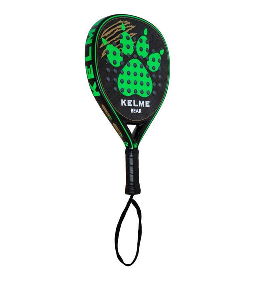 Kelme Bear Pala de Padel - Forma Lagrima - Marco y Cara 100% Carbono - Cara en 3D - Nucleo Black Eva Soft Ultra - Diseño Brillo 1 pieza(s)