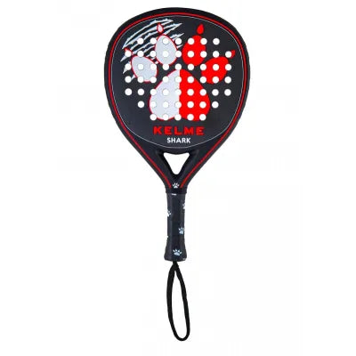 Kelme Shark Pala de Padel - Forma Mixta - Marco 100% Carbono - Cara 100% Fibra de Carbono - Nucleo Xtra Soft Eva 1 pieza(s)