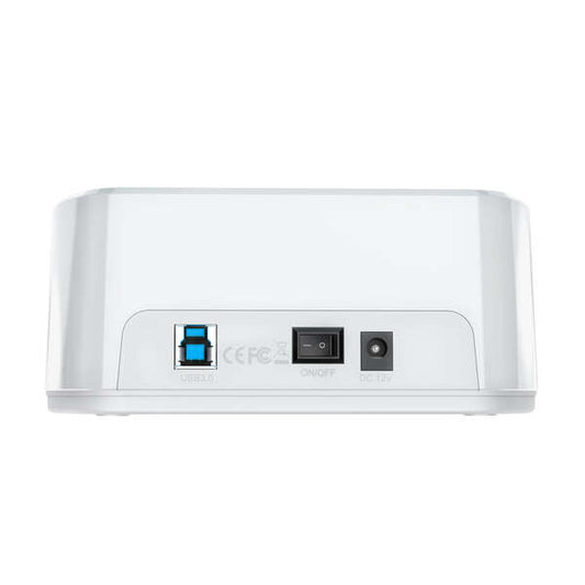 AISENS - Estacion de Docking de Doble Bahia ASDS-D02W SATA 2.5/3.5 a USB 3.0/3.1 Gen1  Clone  Blanca