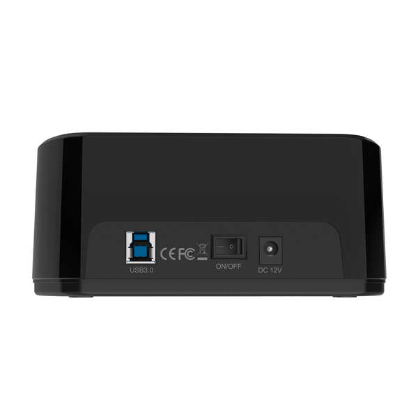 AISENS - Estacion de Docking de Doble Bahia ASDS-D03B SATA 2.5/3.5 a USB 3.0/3.1 Gen1  Clone  Negra