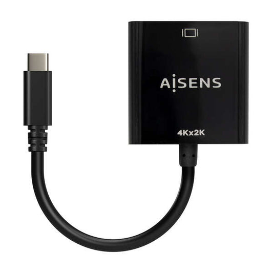 AISENS - Conversor USB-C A HDMI 4K@30Hz  USB-C/M-HDMI/H  Negro  15cm