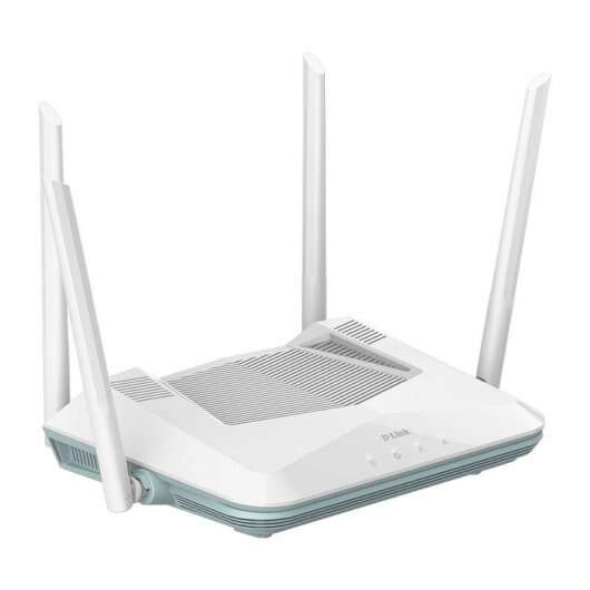 D-Link Eagle Pro AI AX3200 WiFi 6 Smart Router Doble Banda - Hasta 2402Mbps - 4 Puertos LAN 10/100/1000 Mbps y 1 Puerto LAN 10/100/1000 Mbps - 4 Antenas Externas - MU-MIMO y OFDMA 1 pieza(s)