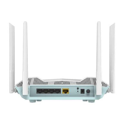 D-Link Eagle Pro AI AX3200 WiFi 6 Smart Router Doble Banda - Hasta 2402Mbps - 4 Puertos LAN 10/100/1000 Mbps y 1 Puerto LAN 10/100/1000 Mbps - 4 Antenas Externas - MU-MIMO y OFDMA 1 pieza(s)