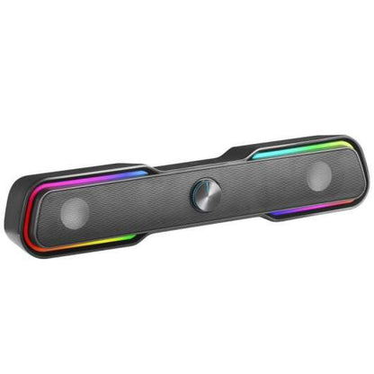 Mars Gaming MSBX Barra de Sonido Bluetooth 10W - Iluminacion RGB - Control de Volumen - Color Negro 1 pieza(s)