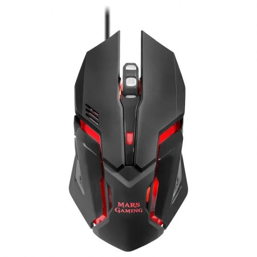 Mars Gaming - MCPRGB2ES Combo Gaming Teclado Ratón Alfombrilla XXL y Cascos Idioma Español