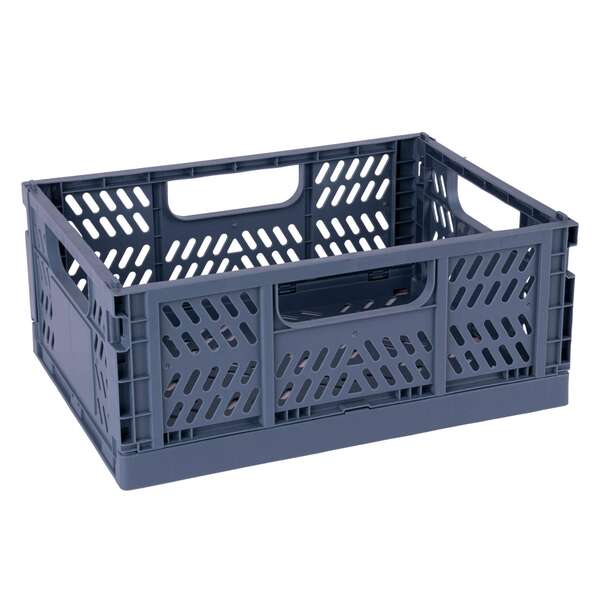 Apli Up North Pack de 2 Cajas de Plastico Plegables y Apilables - Tamaño 290x210x120mm - Ideal para Herramientas, Juguetes, Colada etc... - Color Azul 1 pieza(s)