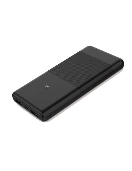 Ksix - Powerbank Ultra Slim 10.000 mAh  Ultra fina  Polímero de litio  22.5 W  Power Delivery  Cable USB-C a USB-C  Negro