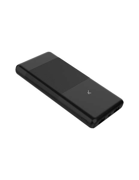 Ksix - Powerbank Ultra Slim 10.000 mAh  Ultra fina  Polímero de litio  22.5 W  Power Delivery  Cable USB-C a USB-C  Negro