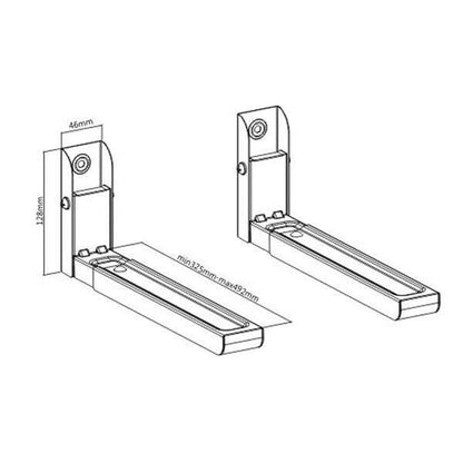 Cromad Soporte para Microondas/Hornos - Color Blanco 1 pieza(s)