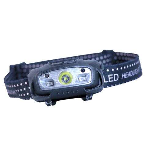 Elbat Linterna LED de Cabeza Frontal LED 220LM - Deteccion Manos - Resistente al Agua - Ligera - Color Negro 1 pieza(s)