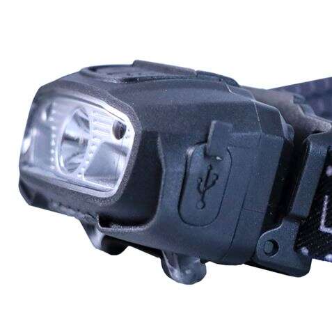 Elbat Linterna LED de Cabeza Frontal LED 220LM - Deteccion Manos - Resistente al Agua - Ligera - Color Negro 1 pieza(s)