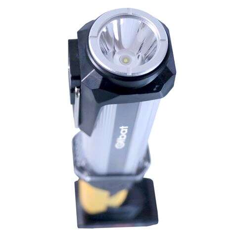 Elbat Linterna LED Recargable - Gancho e Iman - Cob + LED 10W 800LM - Color Negro 1 pieza(s)