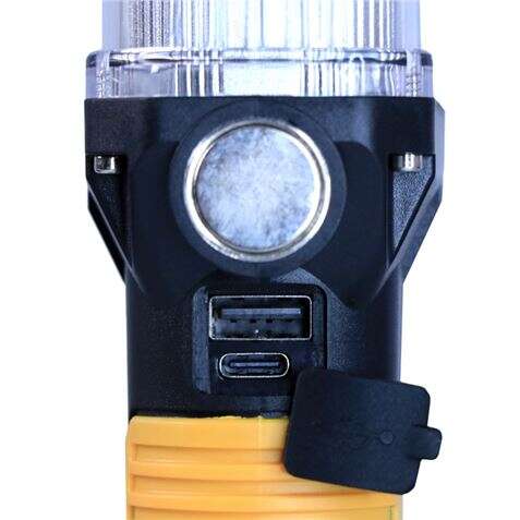 Elbat Linterna LED Recargable - Gancho e Iman - Cob + LED 10W 800LM - Color Negro 1 pieza(s)