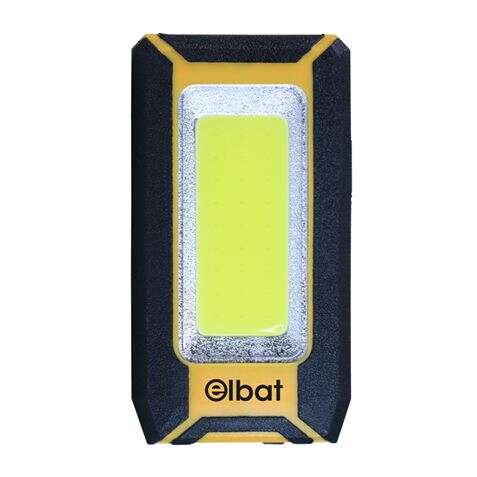 Elbat Linterna LED Recargable - Gancho e Iman - Cob 8W 500LM - Color Negro 1 pieza(s)