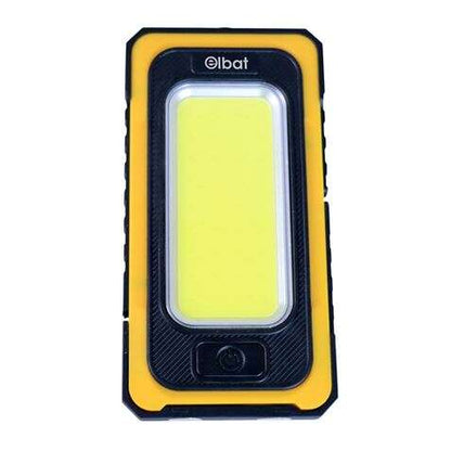 Elbat Linterna LED Solar Recargable - Gancho e Iman - Cob 10W 800LM - Color Negro 1 pieza(s)