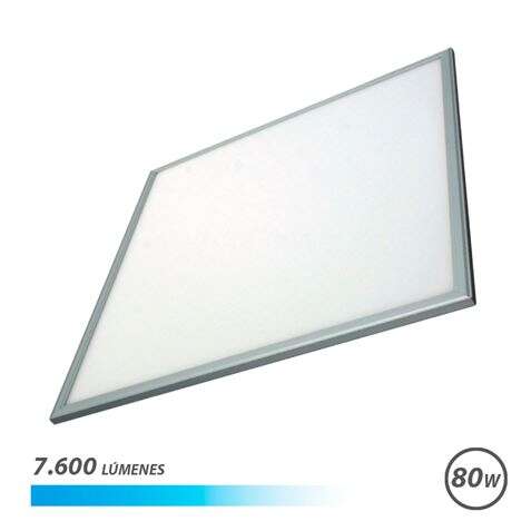 Elbat Panel LED 60x60 80W 7600LM - Luz Fria - Ahorro de Energia - Larga Vida Util - Facil Instalacion - Color Blanco 1 pieza(s)