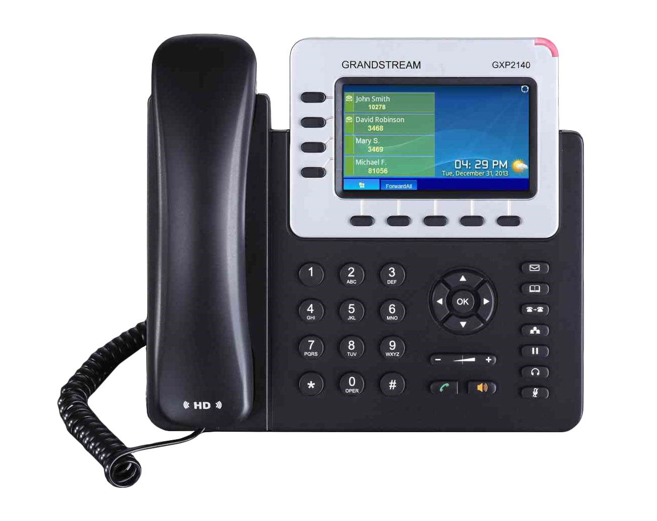 Grandstream Networks - GXP2140 teléfono IP Negro 4 líneas LCD