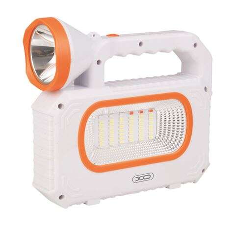 XO Foco Solar Resistente - Tamaño Optica 68mm - Luz Fuerte Hasta 6H, Luz Normal Hasta 12H, Luz Estroboscopica Hasta 36H - Carcasa Abs - Carga Solar 7H Aprox 1 pieza(s)