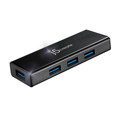 j5create - JUH340-N Mini HUB USB 3.0 de 4 puertos - UE/RU