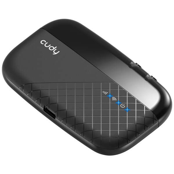 Cudy MF4 Router Inalambrico WiFi 4G LTE - Velocidades de Descarga hasta 150Mbps - Velocidad de Carga de 50Mbps - Bateria de 2000mAh para 5-6 Horas de Uso 1 pieza(s)