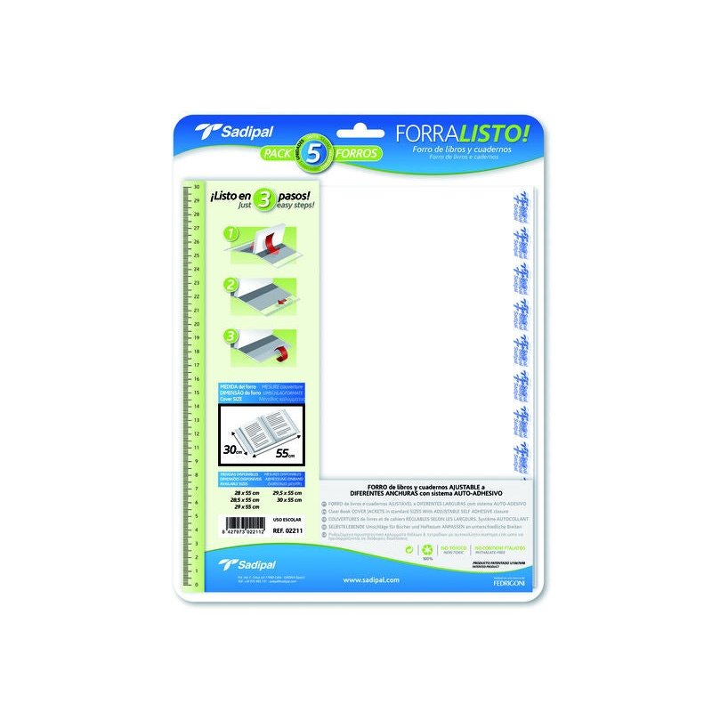 Sadipal - SDP BLISTER 5 FORROS 30X55CM SAD02211