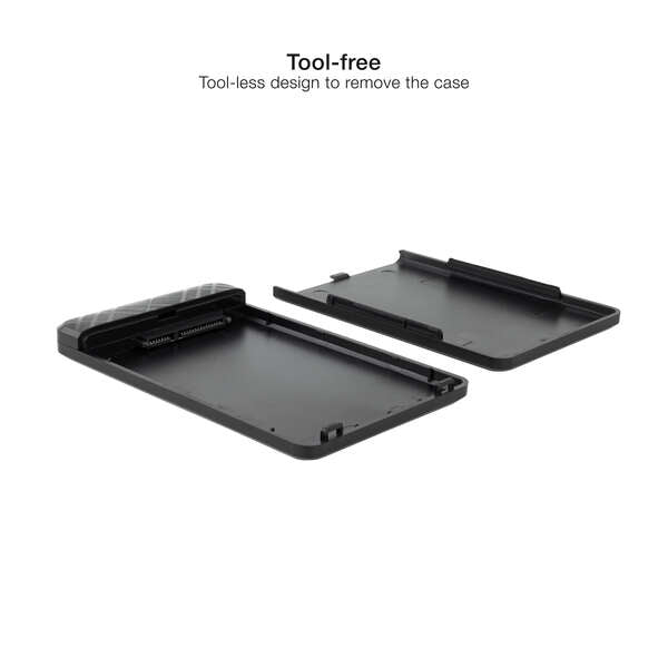 TooQ - Caja Externa para Discos de 2 5 HDD/SSD  Negro