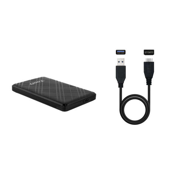 TooQ - Caja Externa para Discos de 2 5 HDD/SSD  Negro