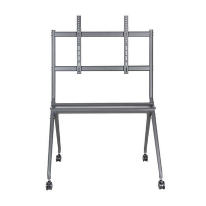 AISENS - Soporte De Suelo Pro Con Rueda  1 Bandeja Para Pantalla Interactiva/TV 120kg De 50-86  Negro