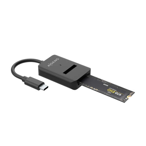 AISENS - USB-C Dock M.2 (NGFF) ASUC-M2D011-BK SATA/NVMe A USB3.1 Gen2  Negra