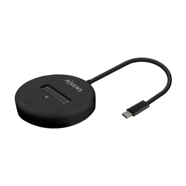 AISENS - USB-C Dock M.2 (NGFF) ASUC-M2D013-BK SATA/NVMe A USB3.1 Gen2  Negra