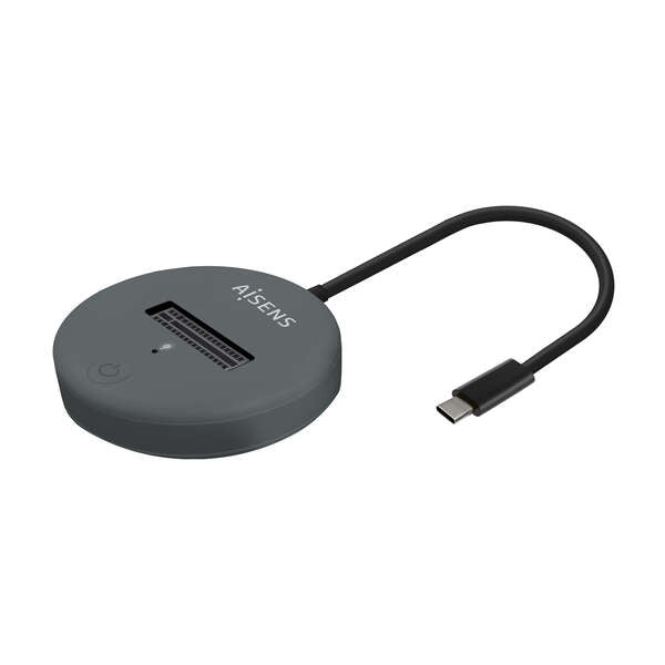 AISENS - USB-C Dock M.2 (NGFF) ASUC-M2D014-GR SATA/NVMe A USB3.1 Gen2  Gris