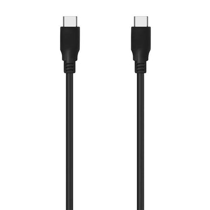 AISENS - Cable USB 3.2 Gen2x2 20Gbps 8k@30Hz 5A 100W E-Marker  Tipo USB-C/M-USB-C/M  Negro  1.0m