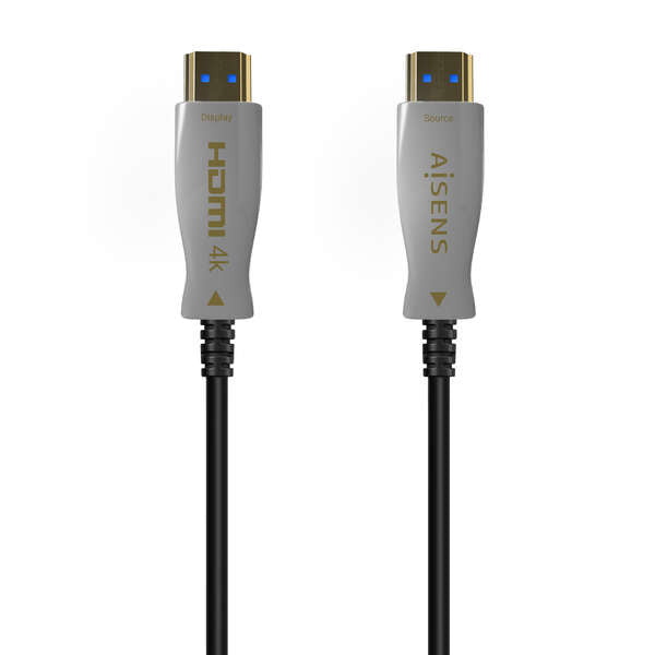 AISENS - Cable HDMI V2.0 AOC Premium Alta Velocidad / Hec 4K@60Hz 4:4:4 18Gbps  A/M-A/M  Negro  70m