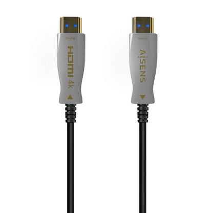 AISENS - Cable HDMI V2.0 AOC Premium Alta Velocidad / Hec 4K@60Hz 4:4:4 18Gbps  A/M-A/M  Negro  100m