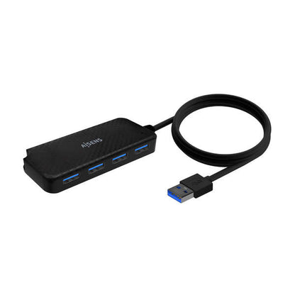 AISENS - Hub USB 3.0  Tipo A/M-4x Tipo A/H  Negro  60cm