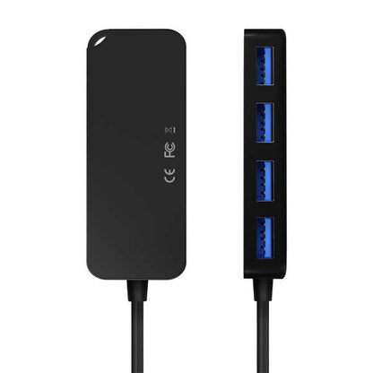 AISENS - Hub USB 3.1 USB-C  USB-C/M-4x Tipo A/H  Negro  15cm