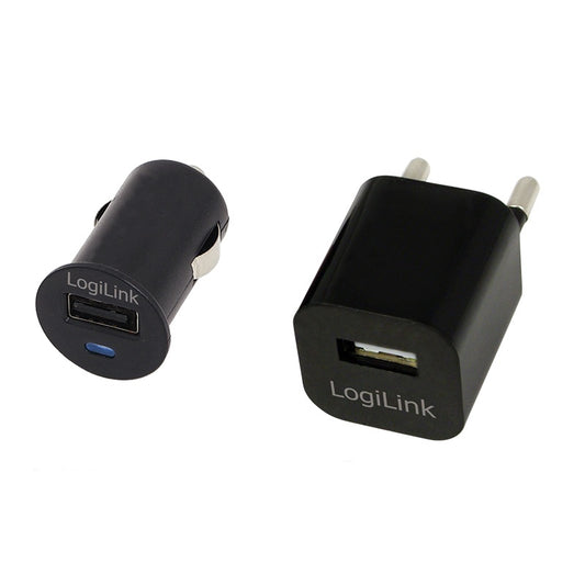 LogiLink - PA0076 adaptador e inversor de corriente Auto/Interior Negro