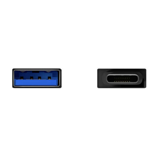 AISENS - Mini Adaptador Aluminio USB 3.2 Gen1 3A  Tipo USB-C/M-A/H  Negro