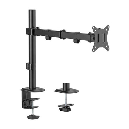 AISENS - Soporte de Mesa ECO Giratorio e Inclinable para Monitor/TV 9Kg (3 Pivotes  1 Brazo) de 17-32  Negro